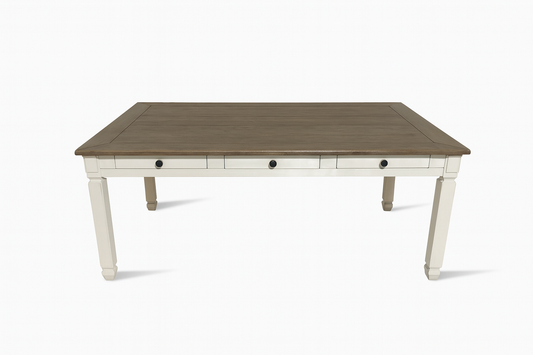 D647-25 - DINING TABLE - BLR WH