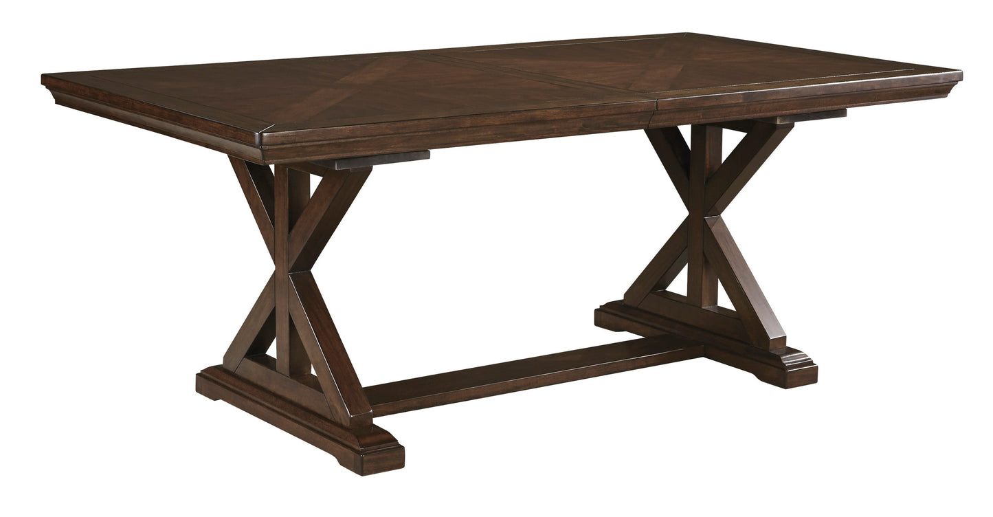 D727-45 - DINING TABLE - BLR WH