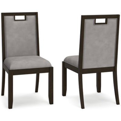 D731-01(2) - DINING CHAIR - BLR WH