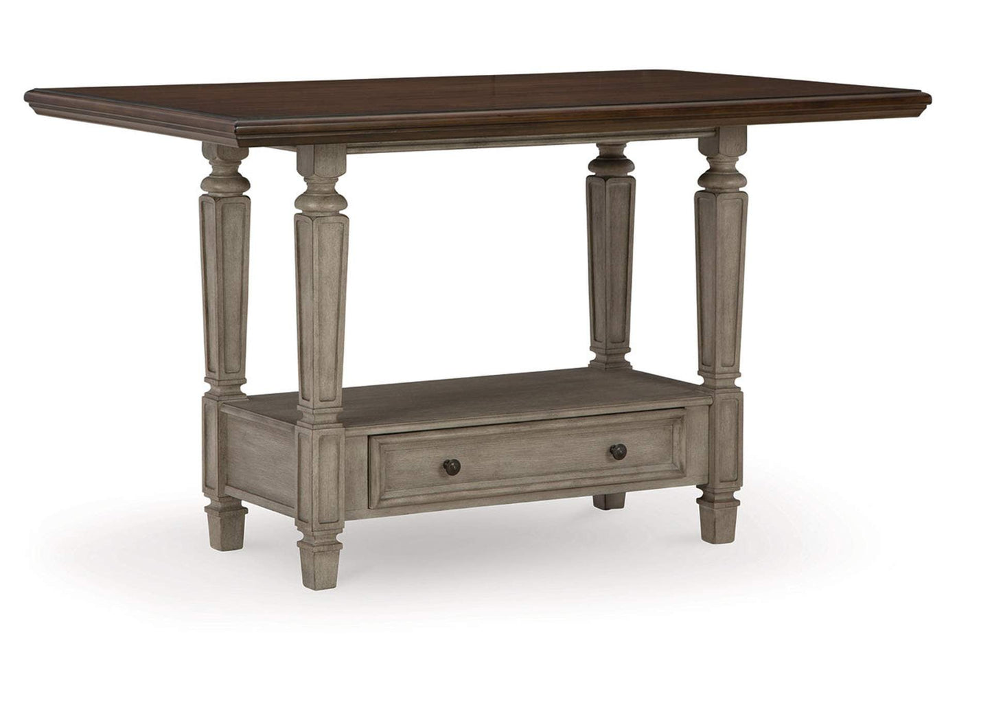 D751-13(2) - DINING COUNTER TABLE -BLR WH