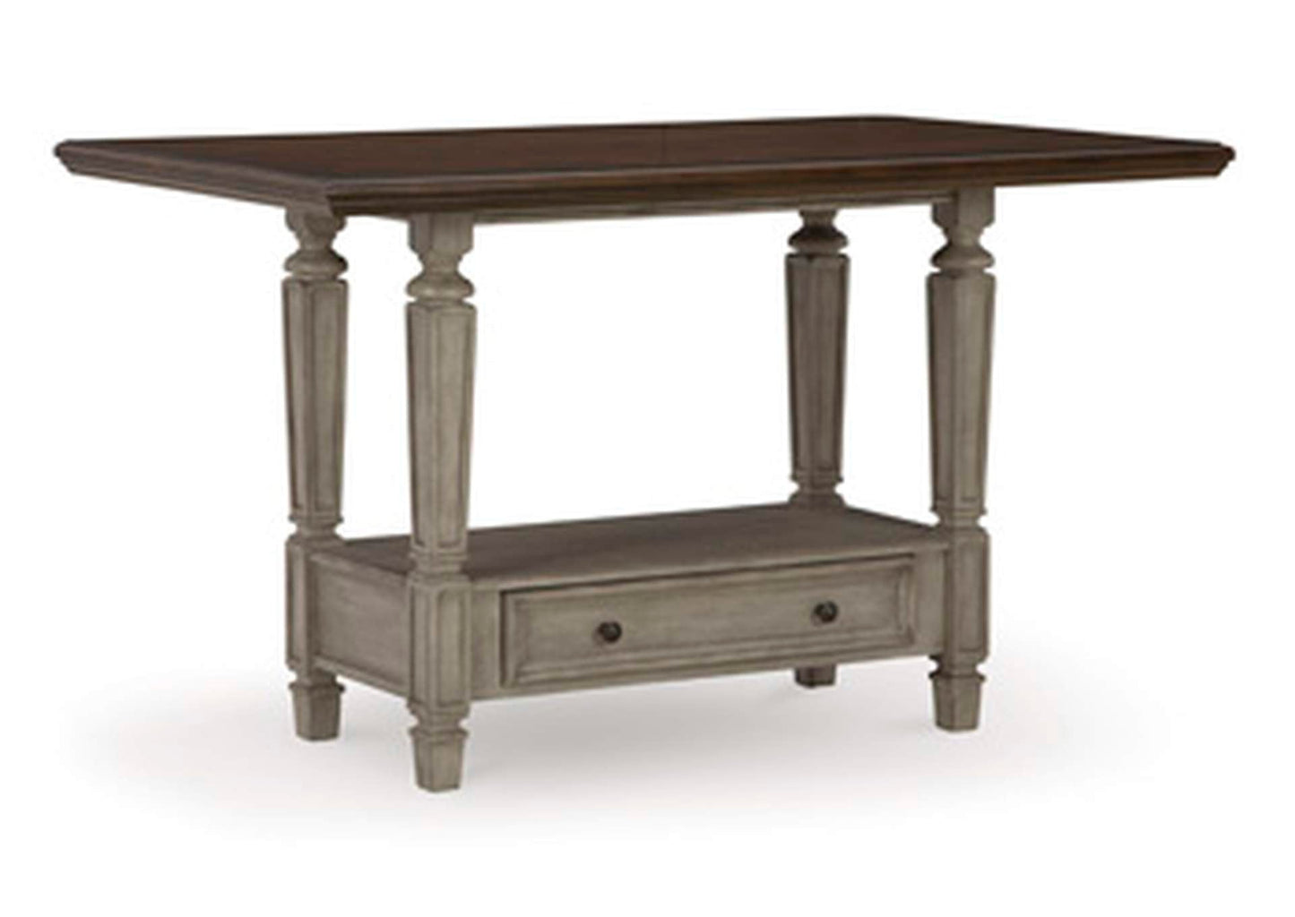 D751-13(2) - DINING COUNTER TABLE -BLR WH