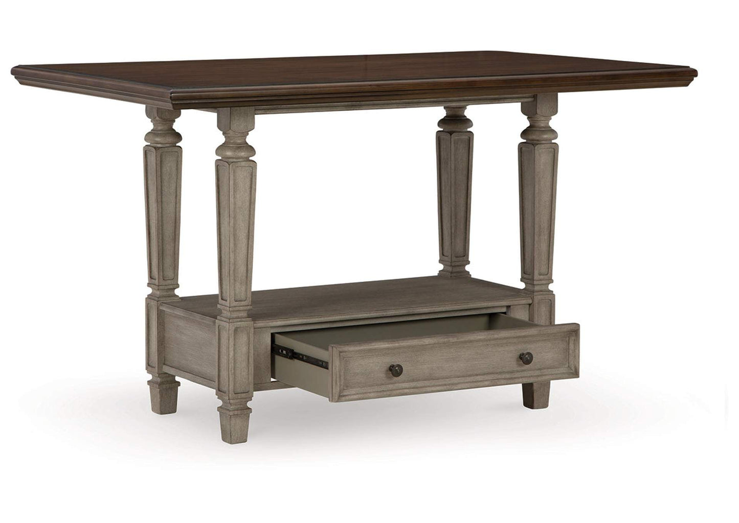 D751-13(2) - DINING COUNTER TABLE -BLR WH