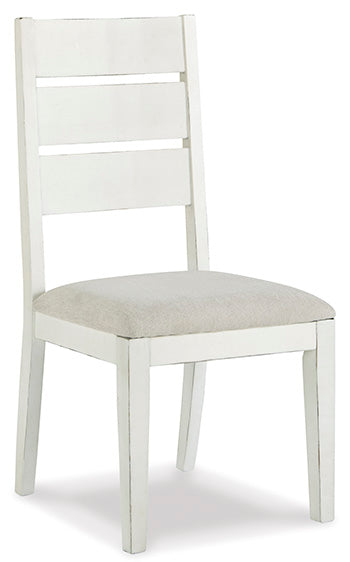D754-01 - DINING CHAIR - BLR WH
