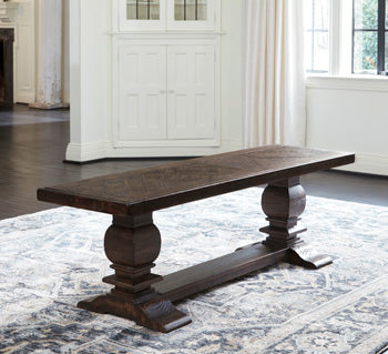 D798-00(3) - DINING BENCH - BLR WH