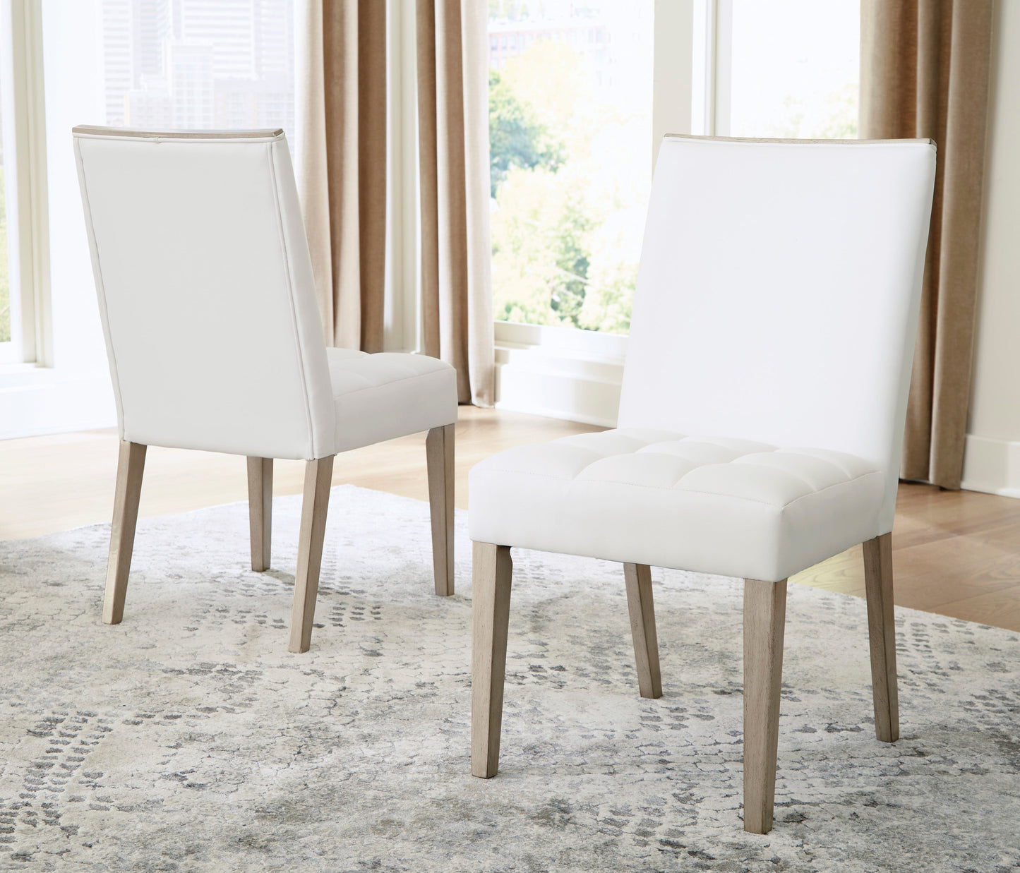 D950-01(5) - DINING CHAIR - BLR WH