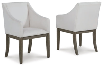 D970-01A(2) - DINING CHAIR - BLR WH