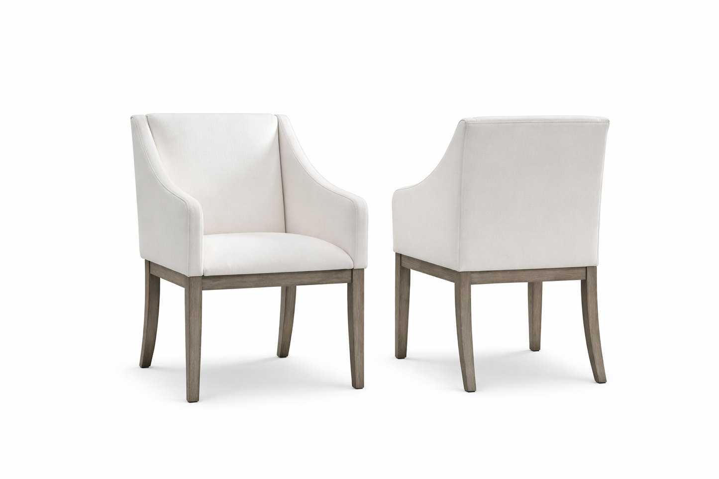 D970-01A(2) - DINING CHAIR - BLR WH