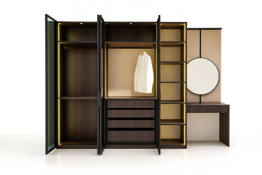 DAS-28 - WARDROBE+DRESSER MIRROR - HYD DASH(BESPOKE)