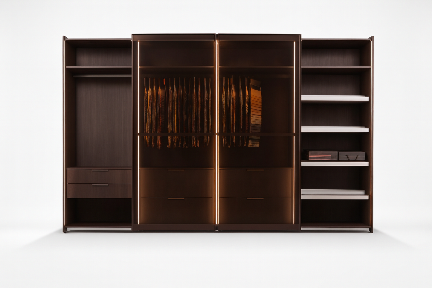 GLASS AND METAL - WARDROBE - IND DASH(BESPOKE)