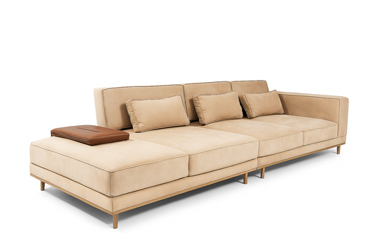 LOUNGE SOFA - 3 SEATER + LOUNGE - IND DASH(BESPOKE)
