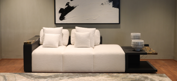 ARCA HORN - 3 SEATER+SIDE TABLE - HYD DASH(BESPOKE)