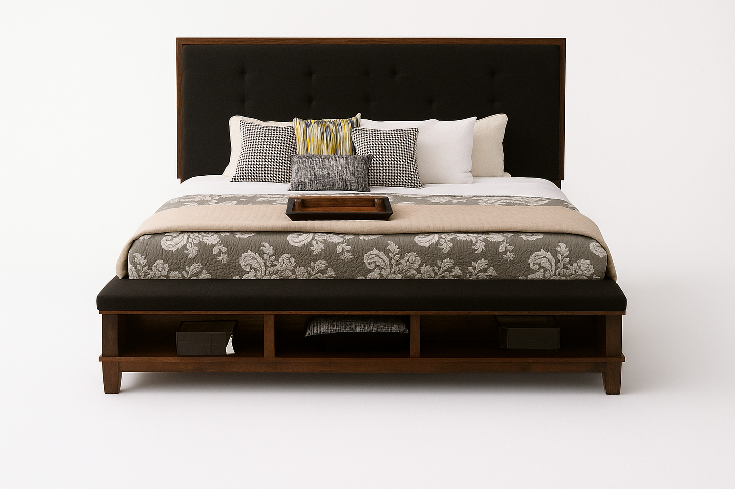 B594-56+58+97+197 - CAL KING BED - MUM WH