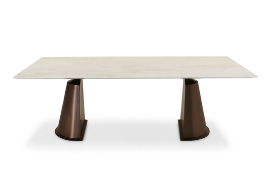 T407 - DINING TABLE - BLR WH