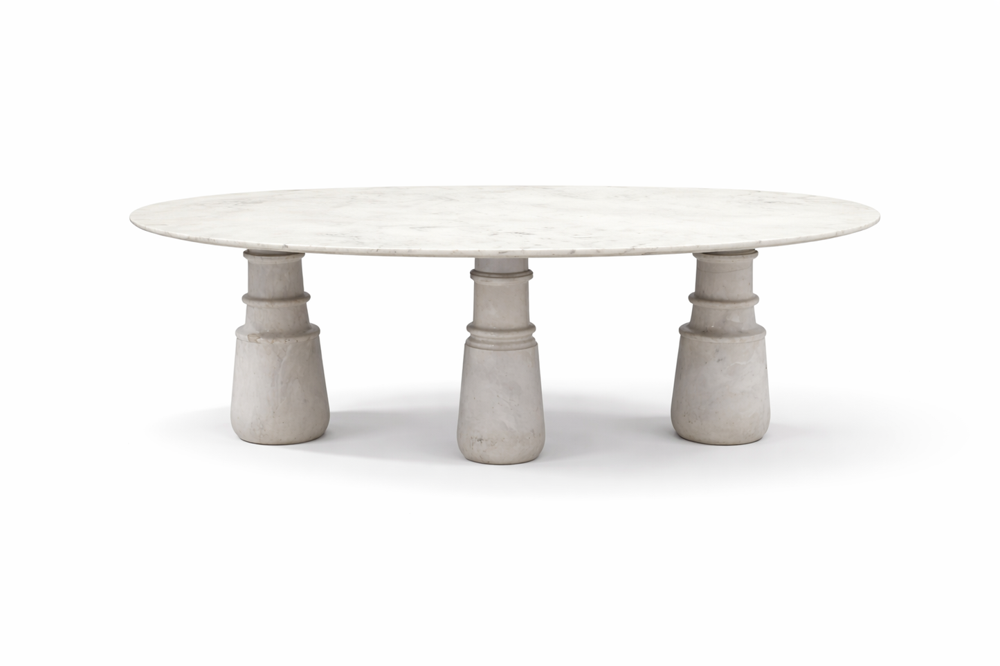 TRIO(3) - DINING TABLE - BLR WH