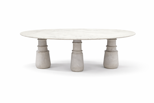 TRIO(3) - DINING TABLE - BLR WH