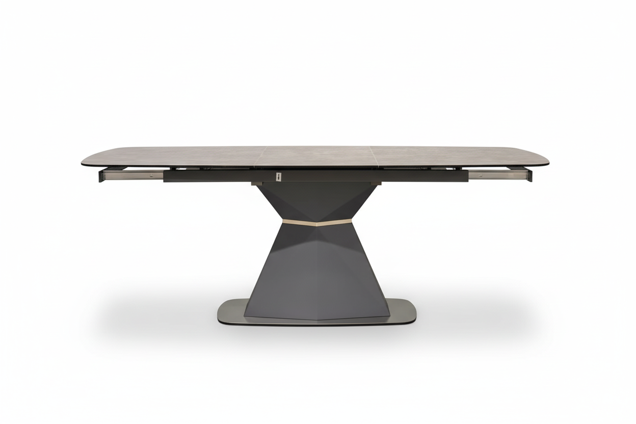 VA9646-GN - EXTENSION DINING TABLE - MUM WH