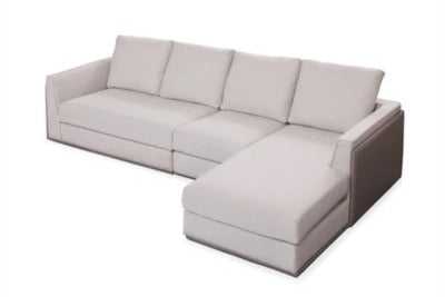 U6850017+46+55 - 3 SEATER+CHAISE - BLR WH