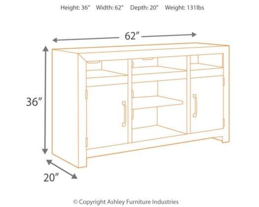W775-48(2) - TV STAND - BLR WH