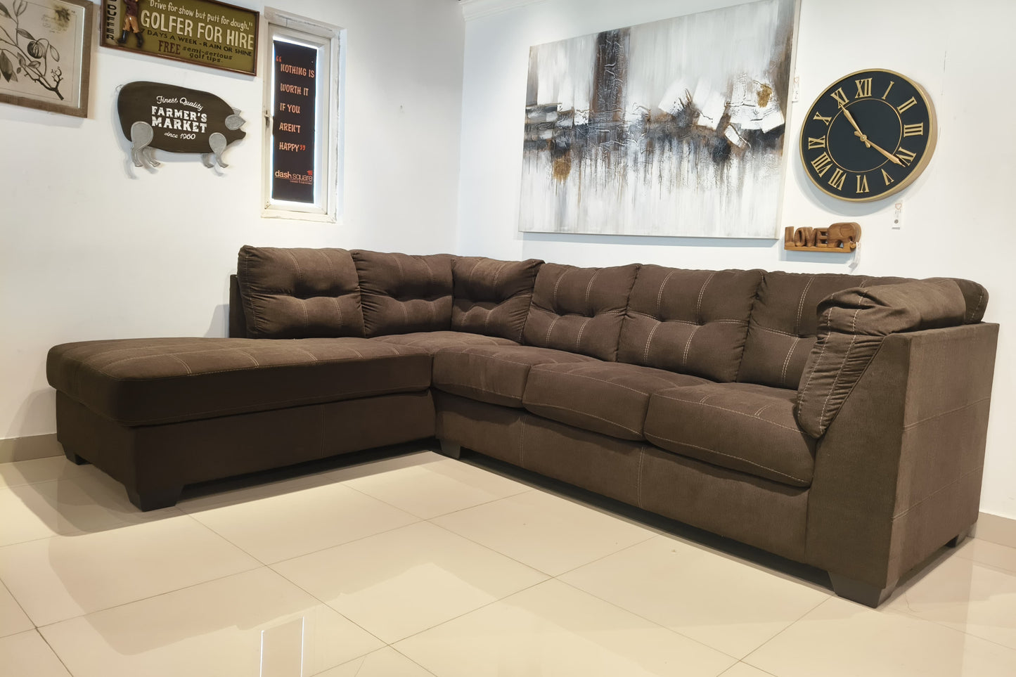 MAIER - 4 SEATER+CHAISE - BTM