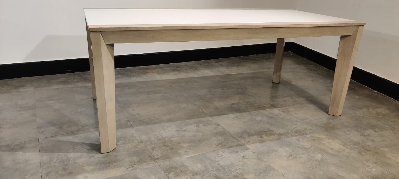D950-25(2) - DINING TABLE - BLR WH
