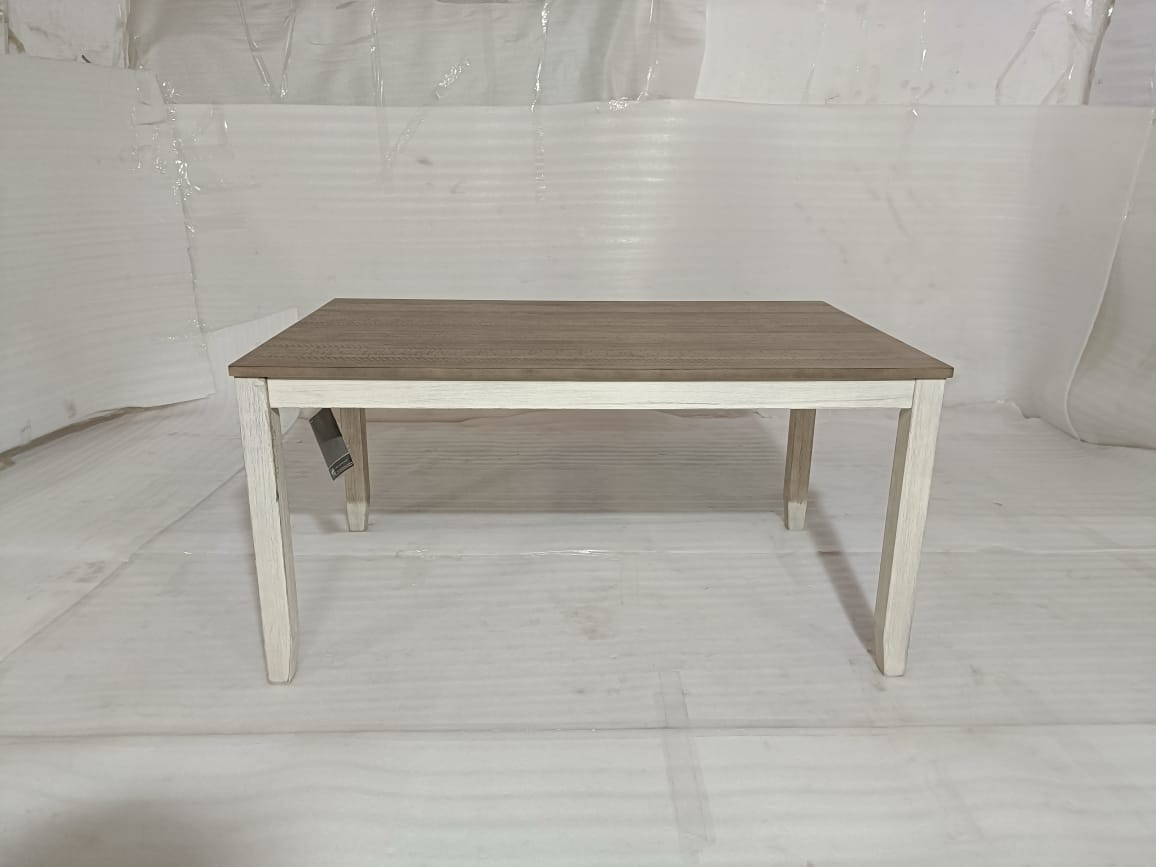 D394-425 - DINING TABLE - BLR WH