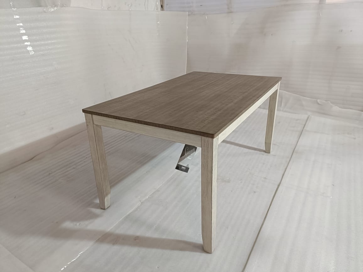 D394-425 - DINING TABLE - BLR WH