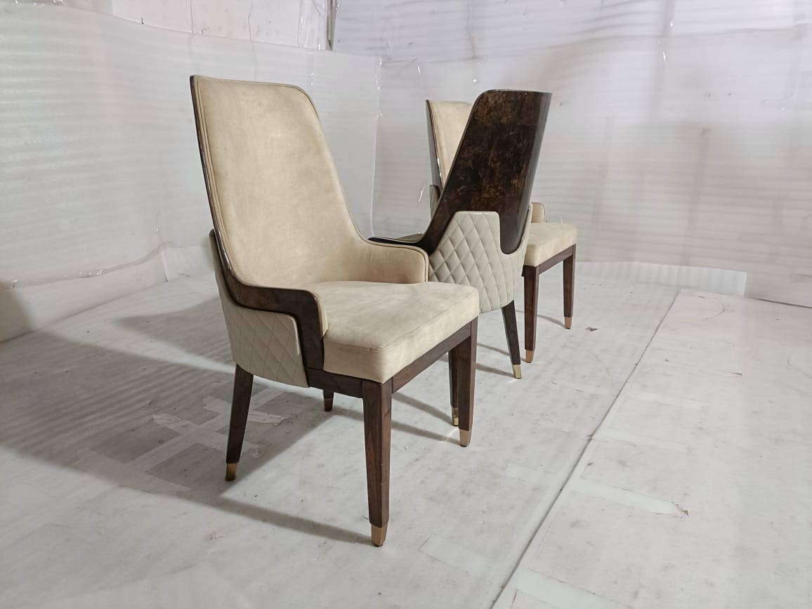 CAIRO(2) - DINING CHAIR - BLR WH