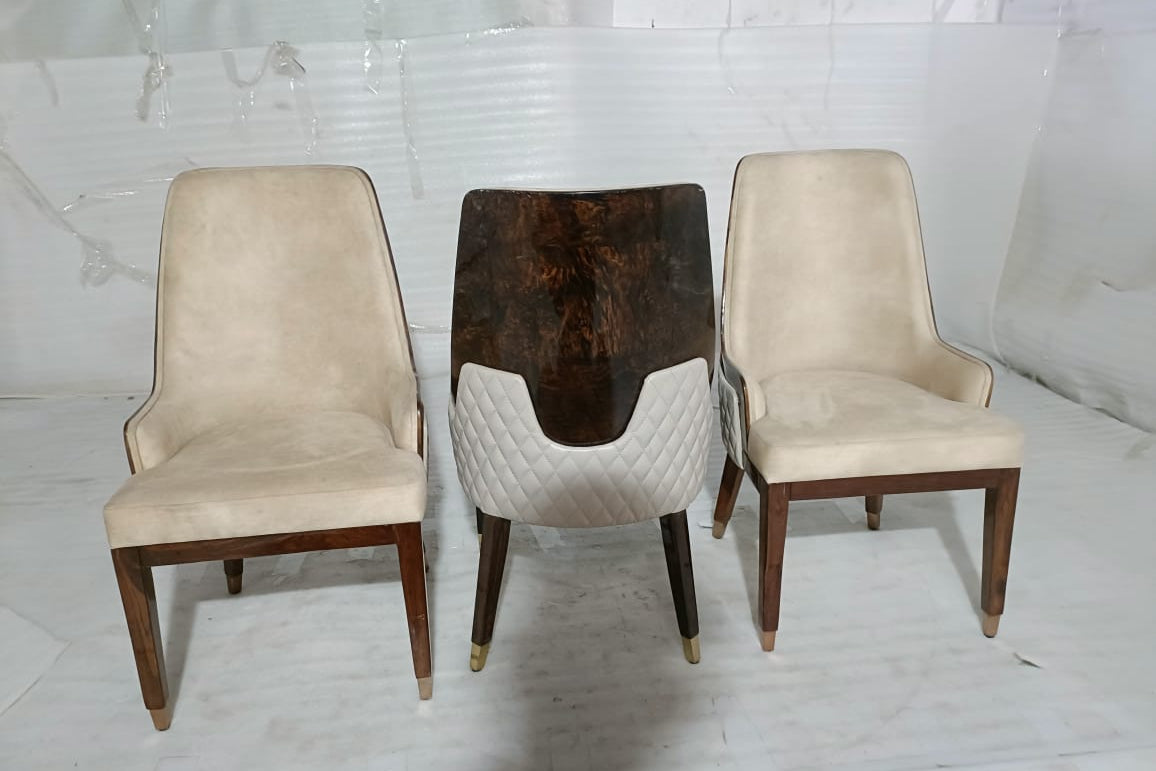 CAIRO(2) - DINING CHAIR - BLR WH