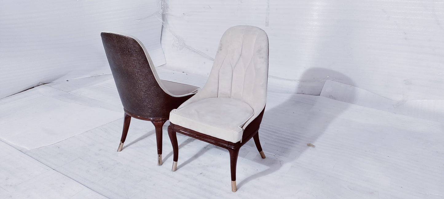 VISIONAIRE(2) - DINING CHAIR - BLR WH