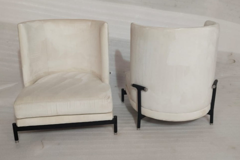 ACCENT CHAIR(2) - BLR WH