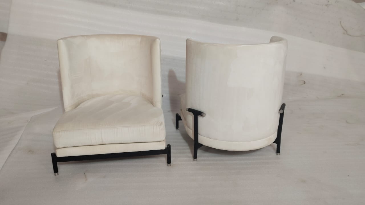 ACCENT CHAIR(2) - BLR WH
