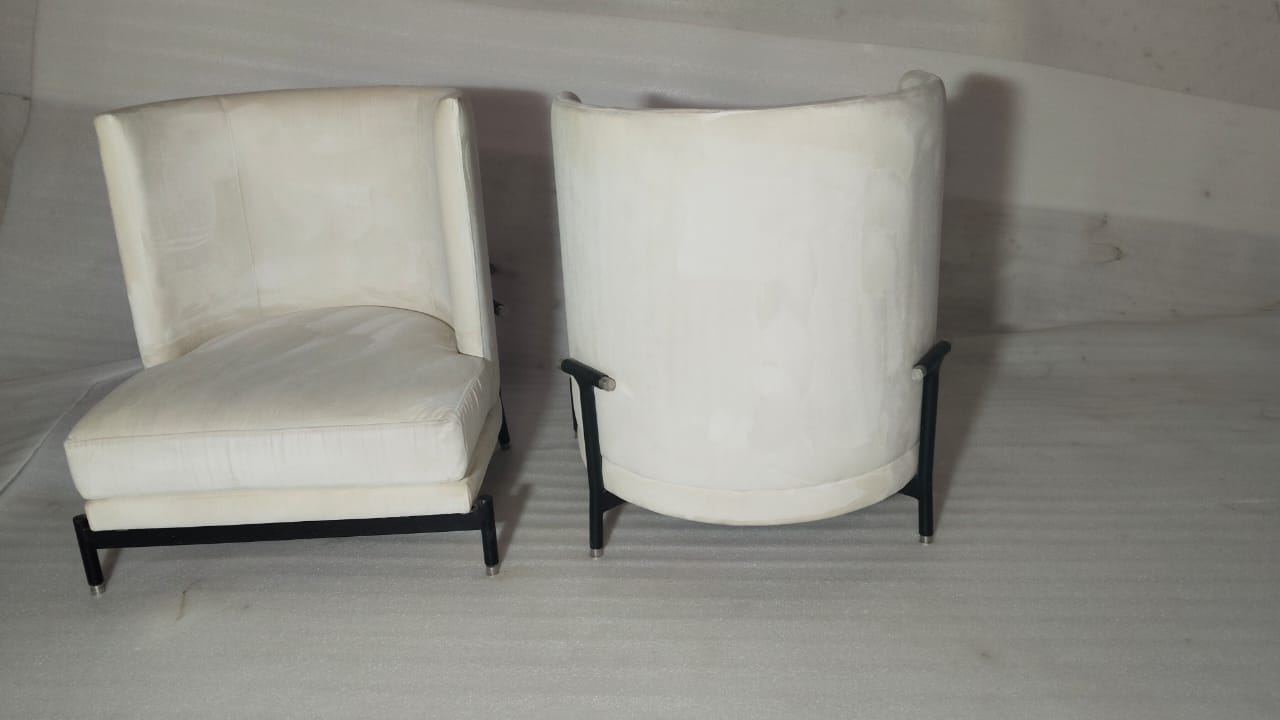 ACCENT CHAIR(2) - BLR WH