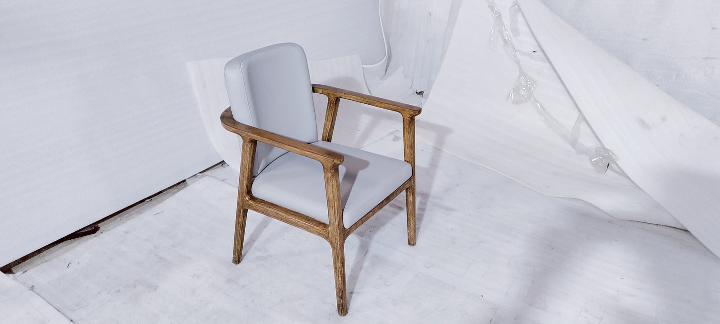 BSP-SAMPLE(1) - DINING CHAIR - BLR WH