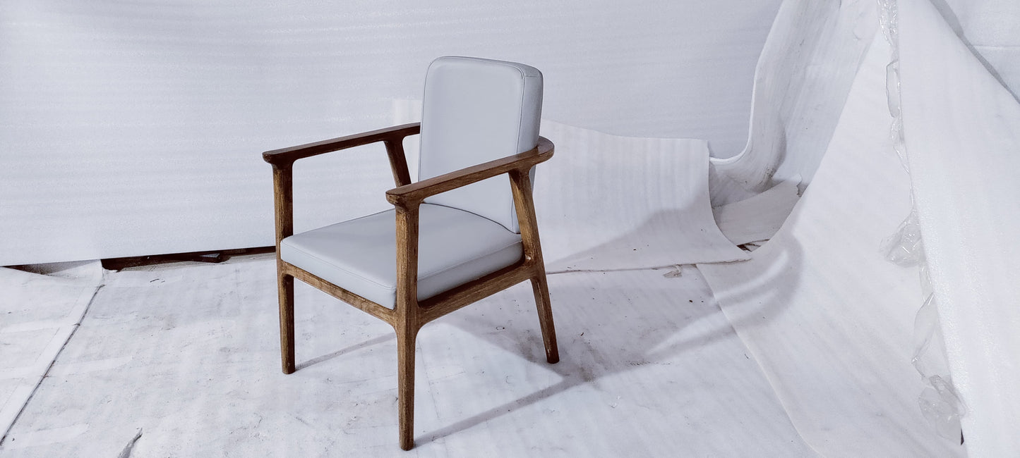 BSP-SAMPLE(1) - DINING CHAIR - BLR WH