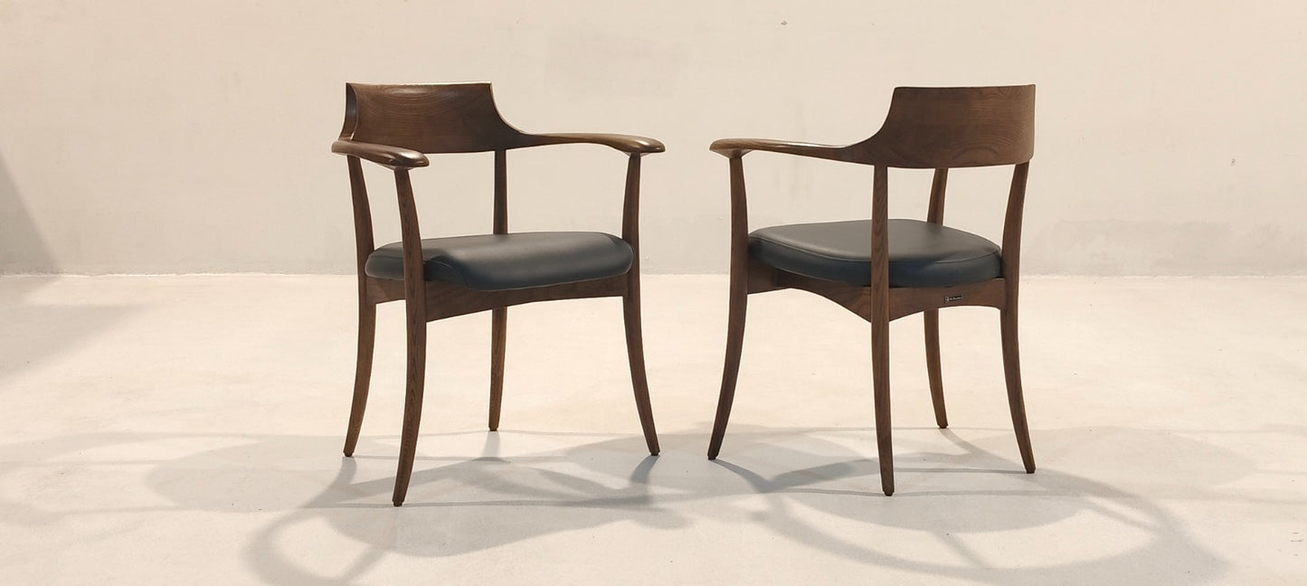 17030(2) - DINING CHAIR - BLR WH
