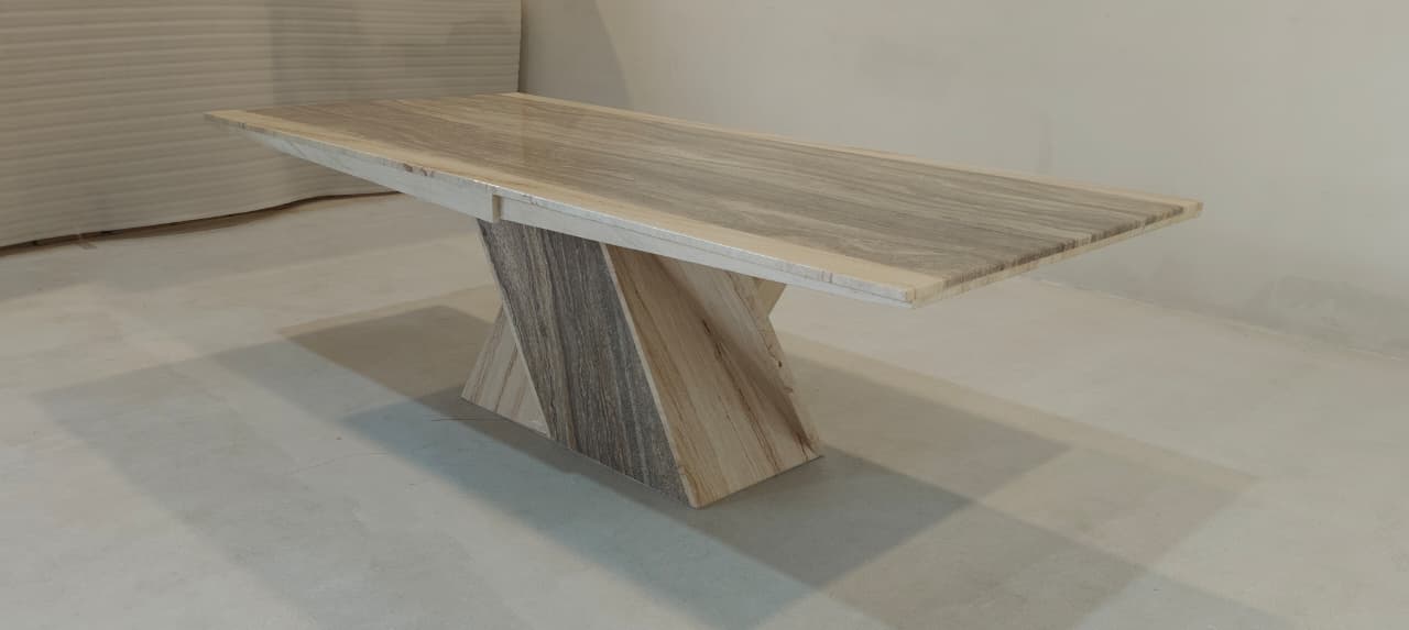 13032 - DINING TABLE - BLR WH