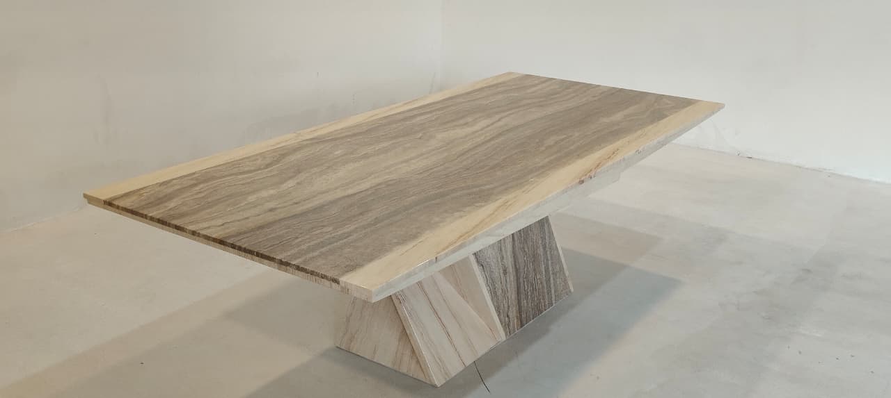 13032 - DINING TABLE - BLR WH
