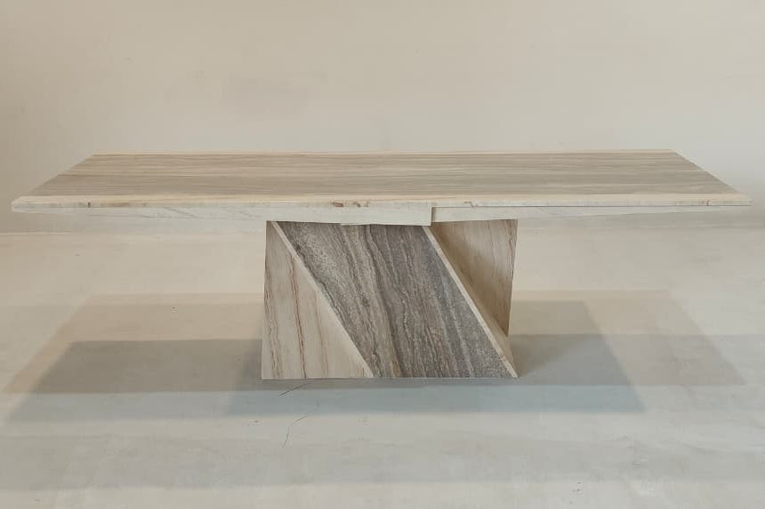 13032 - DINING TABLE - BLR WH
