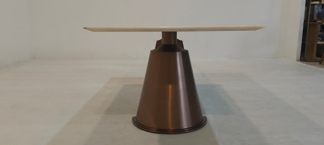 T407 - DINING TABLE - BLR WH