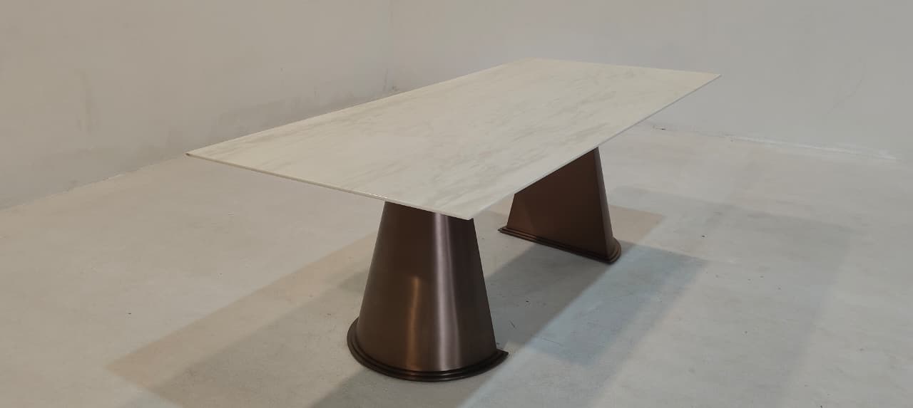 T407 - DINING TABLE - BLR WH