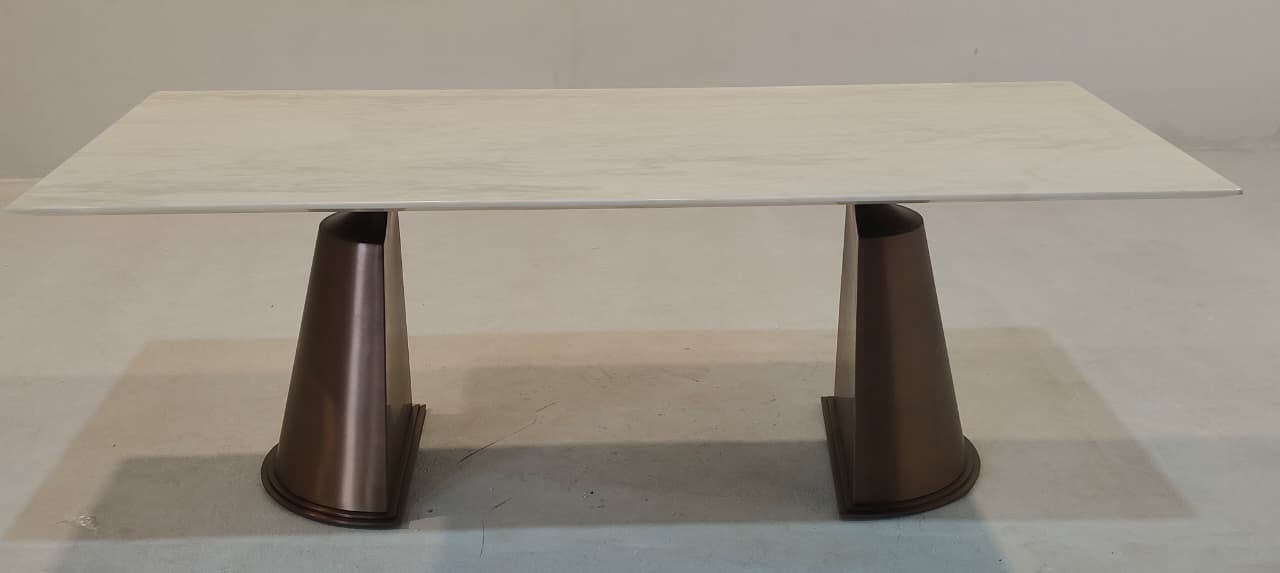 T407 - DINING TABLE - BLR WH