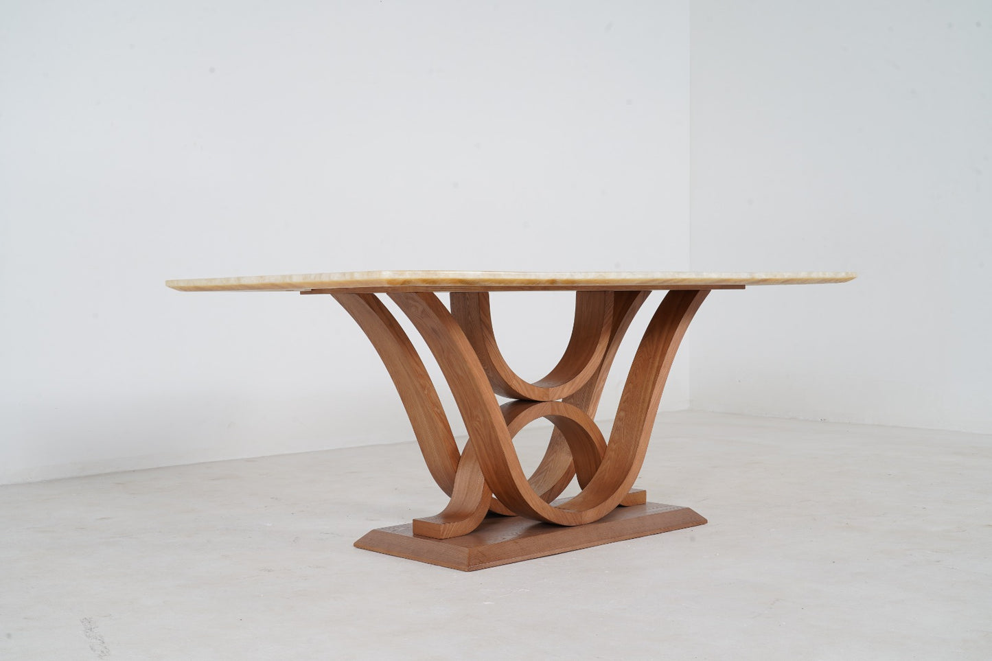 HPY-T202(1) - DINING TABLE - BLR WH