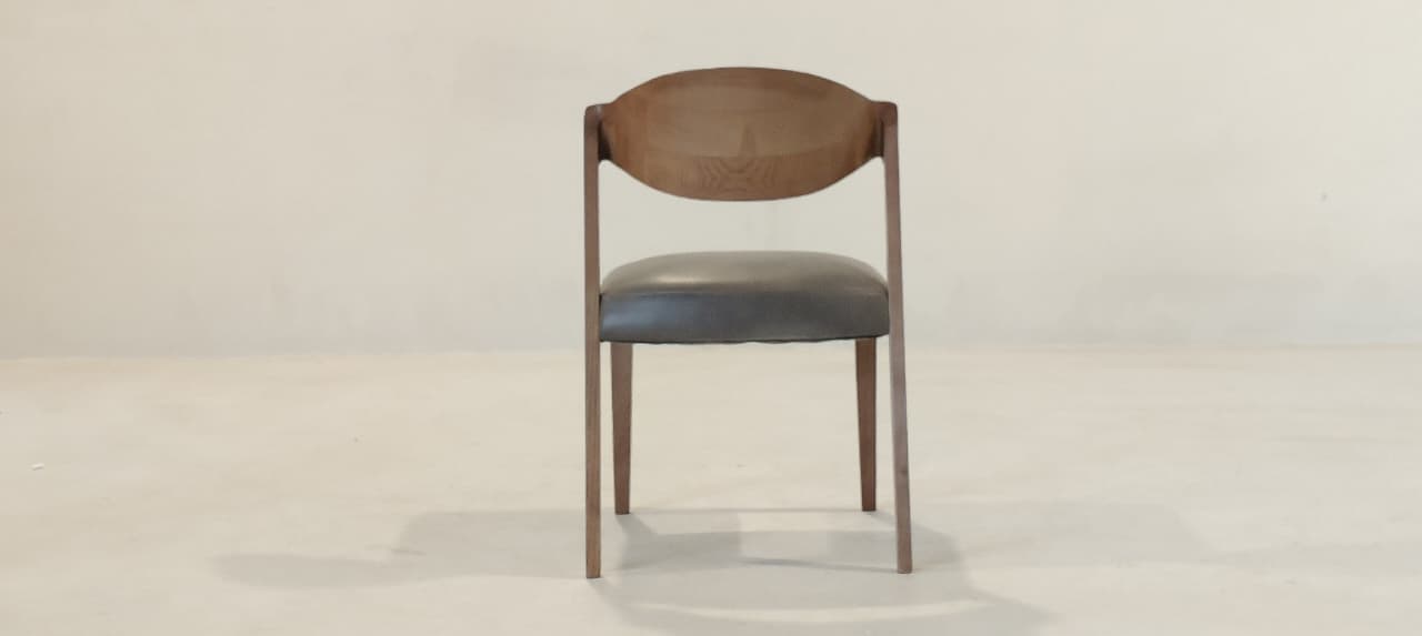 C035(2) - DINING CHAIR - BLR WH
