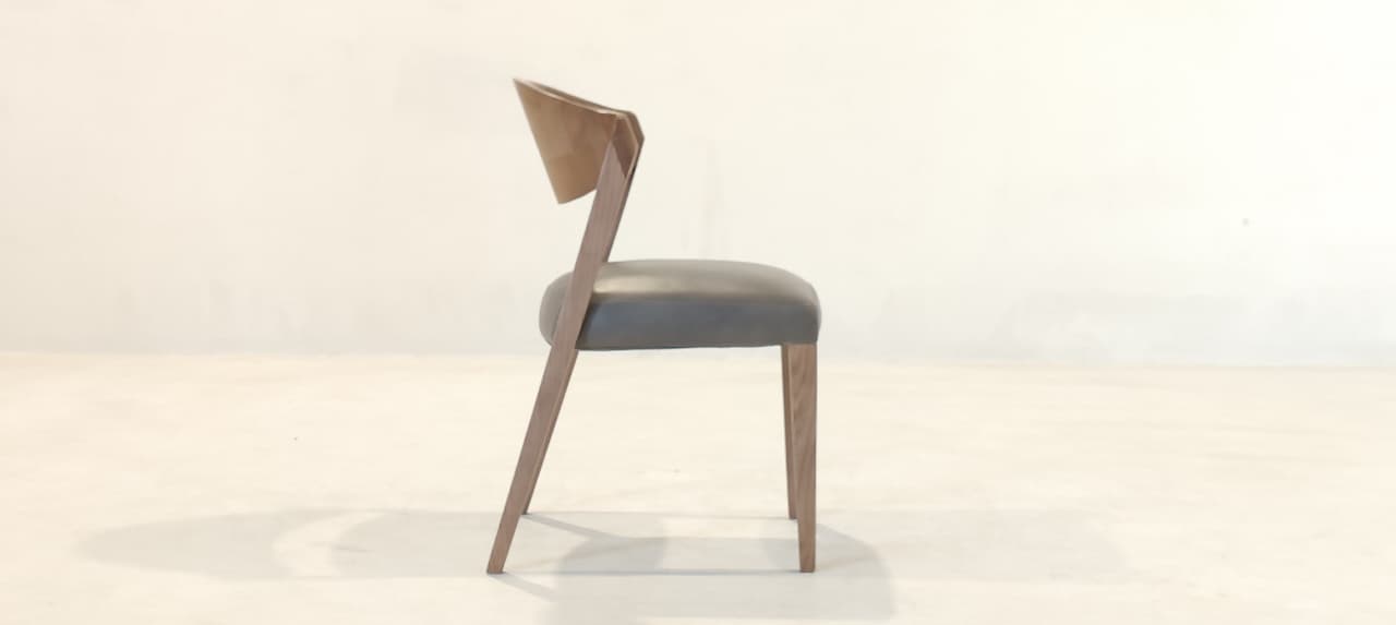 C035(2) - DINING CHAIR - BLR WH