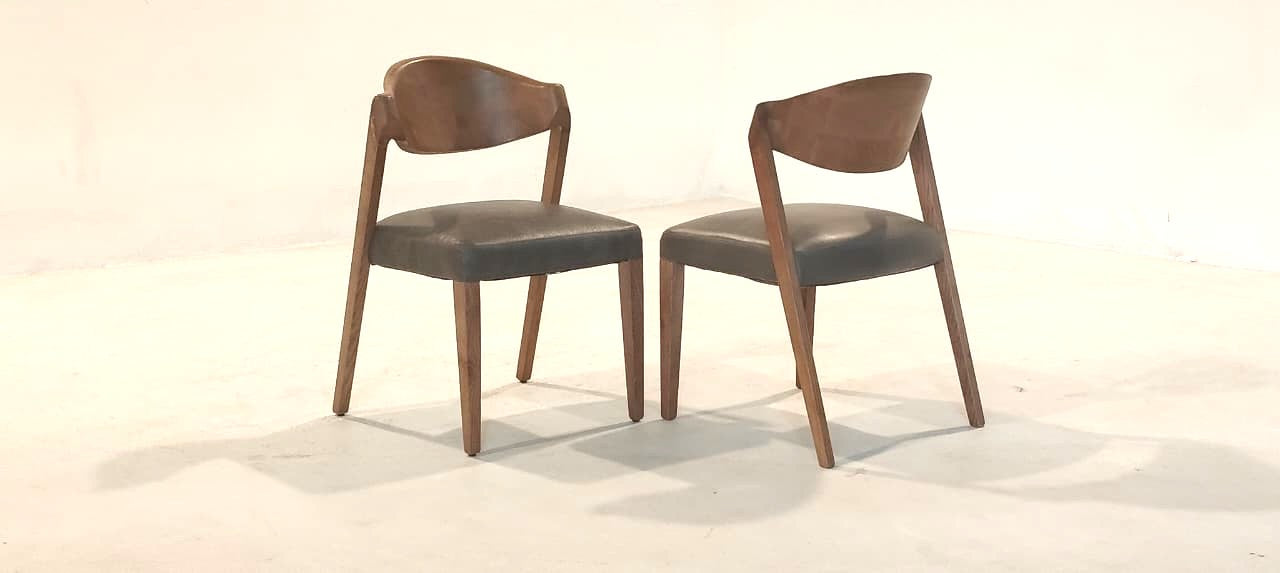 C035(2) - DINING CHAIR - BLR WH