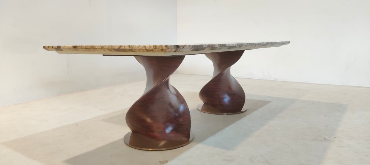TWISTER(1) - DINING TABLE - BLR WH (S55170 - 18-03-2026 - WASIM BWD - BWDD)