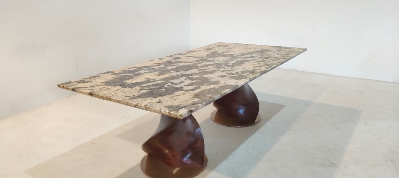 TWISTER(1) - DINING TABLE - BLR WH (S55170 - 18-03-2026 - WASIM BWD - BWDD)
