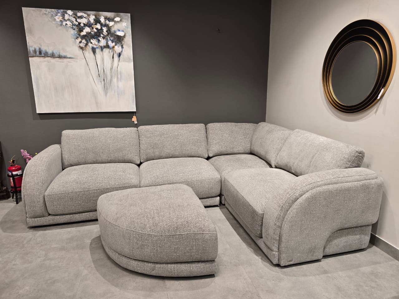 KF.8262B - CORNER SOFA+OTTOMAN - OUTLET