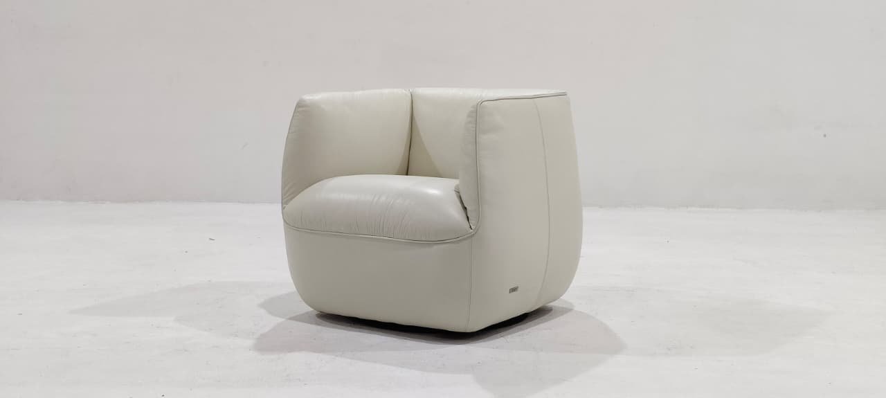 C195-066-A0BL(7) - SWIVEL CHAIR - BLR WH