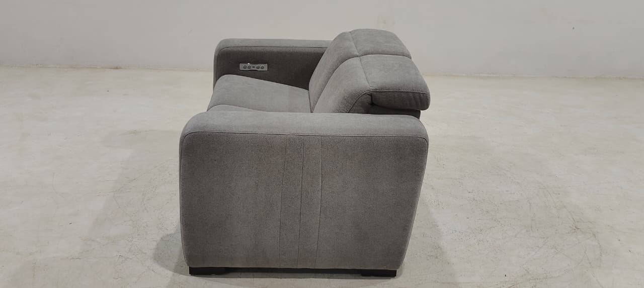 KM.213HM - 2 SEATER RECLINER(ELECTRIC) - BLR WH